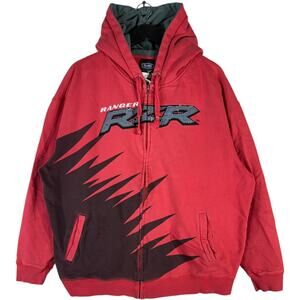Vintage Polaris RZR Red Graphic Zip Hoodie XXL